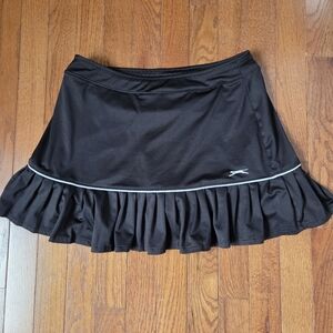 Slazenger Black Ruffle Mini Skirt